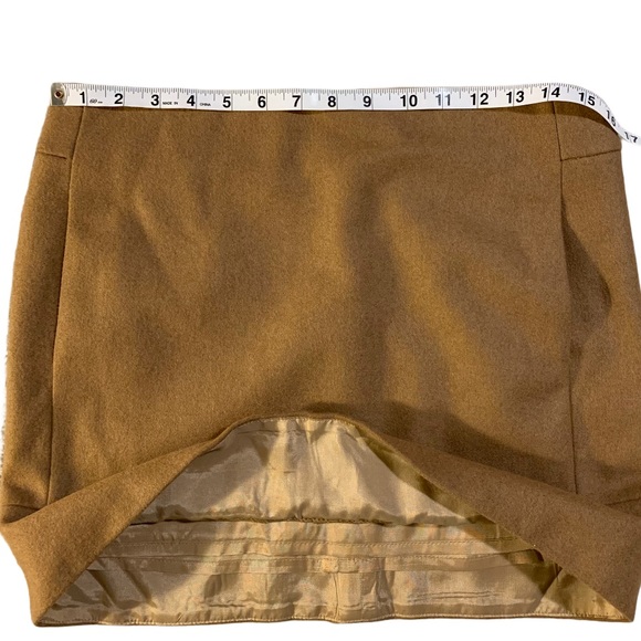 J. Crew Factory Wool Blend Mini Skirt in Camel - Picture 6 of 7